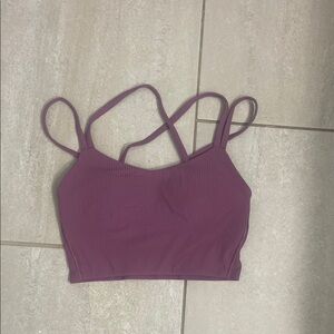 Lululemon Athletica Long-lined Purple Sports Bra